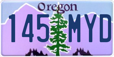 OR license plate 145MYD