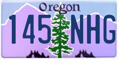OR license plate 145NHG