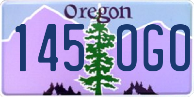 OR license plate 145OGO