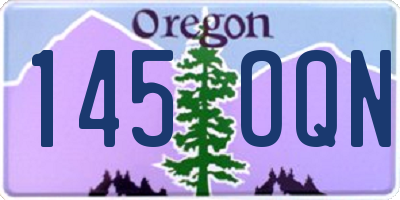 OR license plate 145OQN