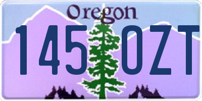 OR license plate 145OZT