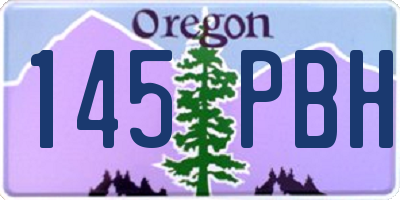 OR license plate 145PBH