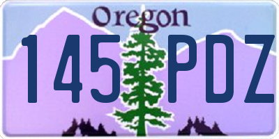 OR license plate 145PDZ