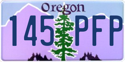 OR license plate 145PFP