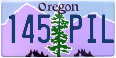 OR license plate 145PIL