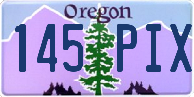 OR license plate 145PIX