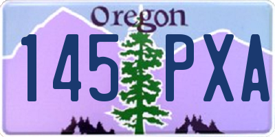 OR license plate 145PXA