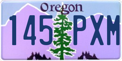 OR license plate 145PXM