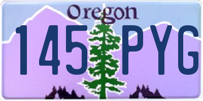 OR license plate 145PYG