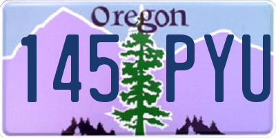 OR license plate 145PYU