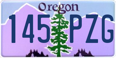OR license plate 145PZG