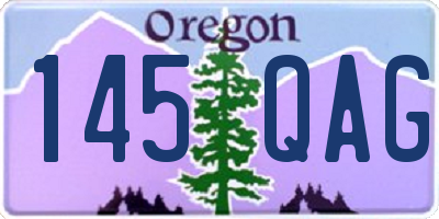 OR license plate 145QAG