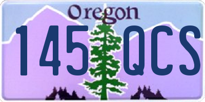 OR license plate 145QCS