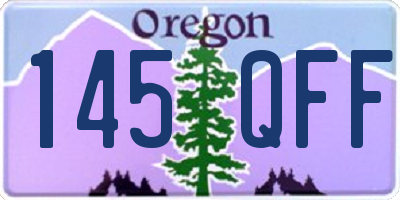 OR license plate 145QFF