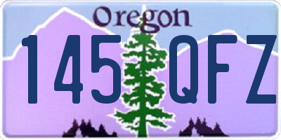 OR license plate 145QFZ