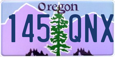 OR license plate 145QNX