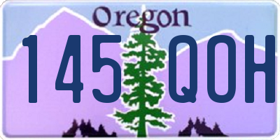 OR license plate 145QOH