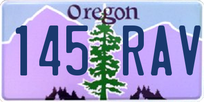 OR license plate 145RAV