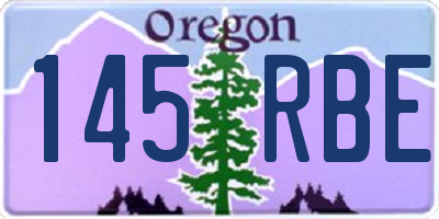 OR license plate 145RBE