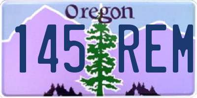 OR license plate 145REM