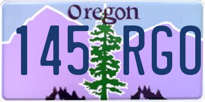 OR license plate 145RGO