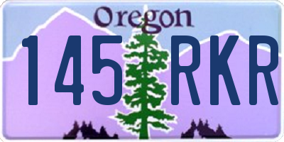 OR license plate 145RKR