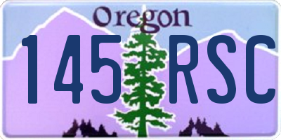 OR license plate 145RSC