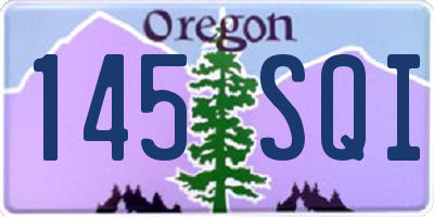 OR license plate 145SQI