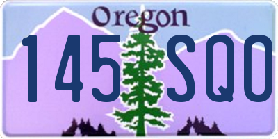 OR license plate 145SQO