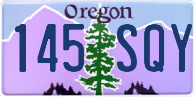 OR license plate 145SQY
