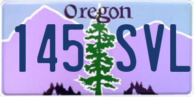 OR license plate 145SVL