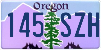 OR license plate 145SZH
