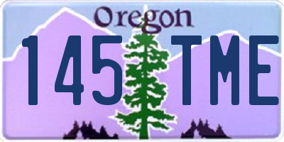 OR license plate 145TME