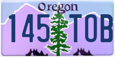 OR license plate 145TOB