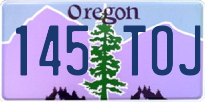 OR license plate 145TOJ