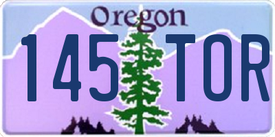 OR license plate 145TOR