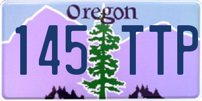 OR license plate 145TTP