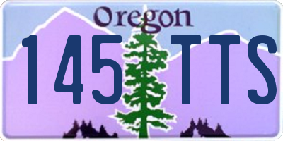 OR license plate 145TTS