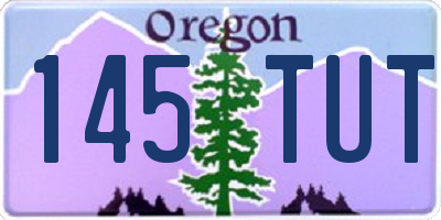 OR license plate 145TUT