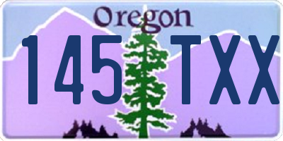 OR license plate 145TXX