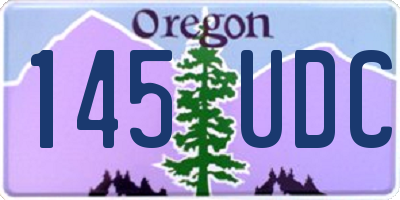 OR license plate 145UDC