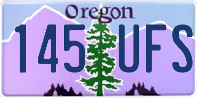 OR license plate 145UFS