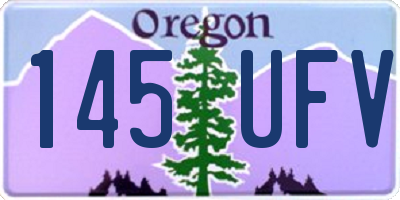 OR license plate 145UFV