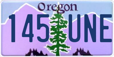 OR license plate 145UNE
