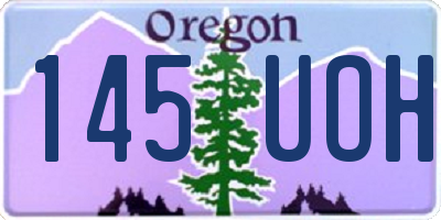 OR license plate 145UOH