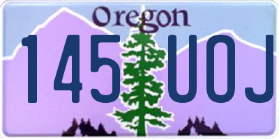 OR license plate 145UOJ
