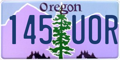 OR license plate 145UOR