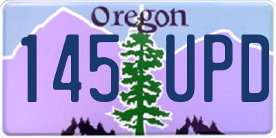 OR license plate 145UPD