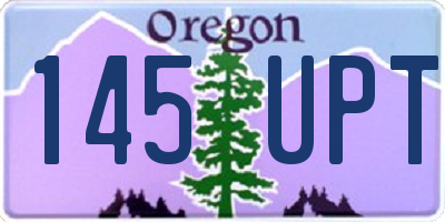 OR license plate 145UPT
