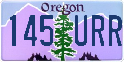 OR license plate 145URR